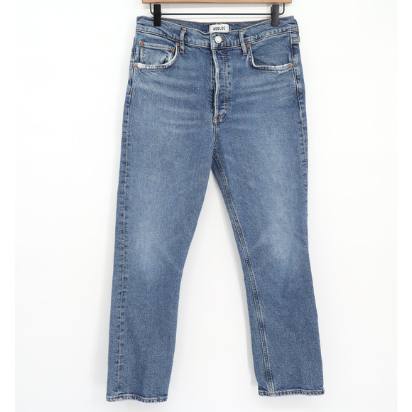 Agolde Denim - Agolde Women's Riley High Rise Straight Crop Jeans Style A056B 1370 Sz 29
